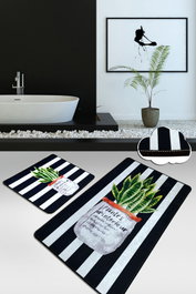 Mijölnir Juego de alfombrillas de baño Aloevera Multicolor
